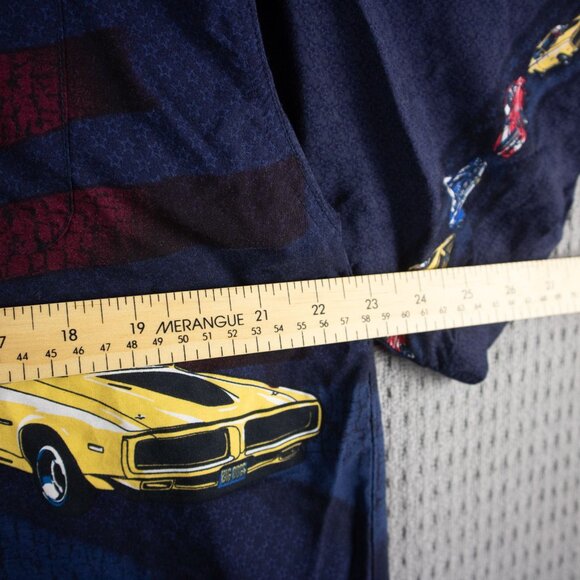 Big Dogs American Muscle Camp Collar Button Up Mens Large - Picture 7 of 8